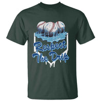 Respect The Drip Baseball T Shirt Driping Ice Cream Sport Lover