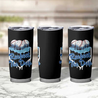 Respect The Drip Baseball Tumbler Cup Driping Ice Cream Sport Lover