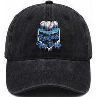 Respect The Drip Baseball Washed Cotton Baseball Cap Driping Ice Cream Sport Lover