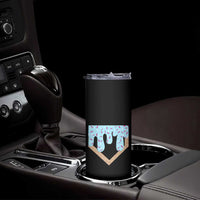 Baseball Ice Cream Dripping Skinny Tumbler Home Plate Drip