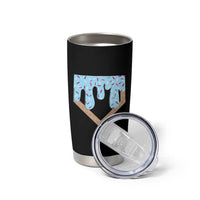 Baseball Ice Cream Dripping Tumbler Cup Home Plate Drip