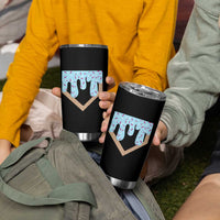 Baseball Ice Cream Dripping Tumbler Cup Home Plate Drip