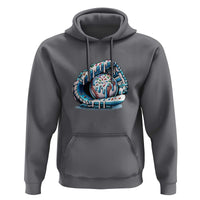 Baseball Drip Sprinkles Ice Cream Hoodie Ball and Glove Dripping