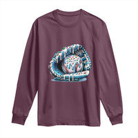 Baseball Drip Sprinkles Ice Cream Long Sleeve Shirt Ball and Glove Dripping