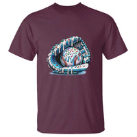 Baseball Drip Sprinkles Ice Cream T Shirt Ball and Glove Dripping