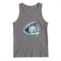 Baseball Drip Sprinkles Ice Cream Tank Top Ball and Glove Dripping