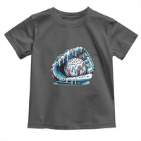 Baseball Drip Sprinkles Ice Cream Toddler T Shirt Ball and Glove Dripping