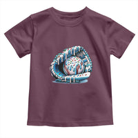 Baseball Drip Sprinkles Ice Cream Toddler T Shirt Ball and Glove Dripping