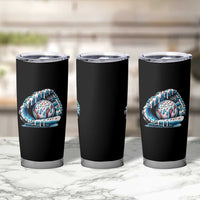 Baseball Drip Sprinkles Ice Cream Tumbler Cup Ball and Glove Dripping