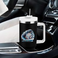 Baseball Drip Sprinkles Ice Cream Tumbler With Handle Ball and Glove Dripping