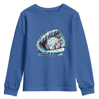 Baseball Drip Sprinkles Ice Cream Youth Sweatshirt Ball and Glove Dripping