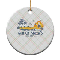 Vintage Gulf of Mexico Est 1550 Ceramic Ornament Golfo De Mexico - Wonder Print Shop