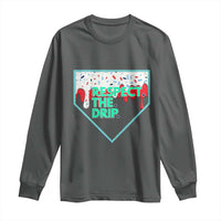 Baseball Home Plate Dripping Ice Cream Long Sleeve Shirt Respect The Drip Social Club Sprinkles