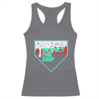 Baseball Home Plate Dripping Ice Cream Racerback Tank Top Respect The Drip Social Club Sprinkles