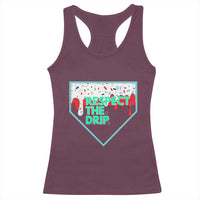 Baseball Home Plate Dripping Ice Cream Racerback Tank Top Respect The Drip Social Club Sprinkles