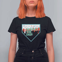 Baseball Home Plate Dripping Ice Cream T Shirt For Women Respect The Drip Social Club Sprinkles