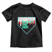Baseball Home Plate Dripping Ice Cream Toddler T Shirt Respect The Drip Social Club Sprinkles