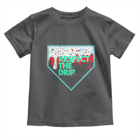 Baseball Home Plate Dripping Ice Cream Toddler T Shirt Respect The Drip Social Club Sprinkles