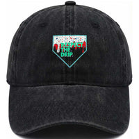 Baseball Home Plate Dripping Ice Cream Washed Cotton Baseball Cap Respect The Drip Social Club Sprinkles