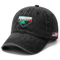 Baseball Home Plate Dripping Ice Cream Washed Cotton Baseball Cap Respect The Drip Social Club Sprinkles
