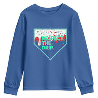 Baseball Home Plate Dripping Ice Cream Youth Sweatshirt Respect The Drip Social Club Sprinkles