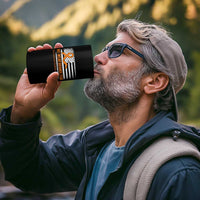 Developmental Disability Awareness 4 in 1 Can Cooler Tumbler US American Flag We Wear Orange