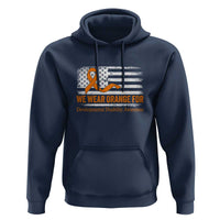 Developmental Disability Awareness Hoodie US American Flag We Wear Orange