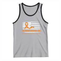 Developmental Disability Awareness Tank Top US American Flag We Wear Orange