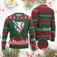 Baseball Home Plate Drip With Sprinkles Ugly Christmas Sweater - Wonder Print Shop