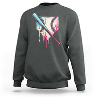Baseball Home Plate Drip With Sprinkles Sweatshirt