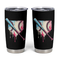 Baseball Home Plate Drip With Sprinkles Tumbler Cup