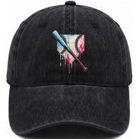 Baseball Home Plate Drip With Sprinkles Washed Cotton Baseball Cap