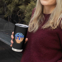 Blue Ice Cream Cone Baseball Glove Drip Tumbler Cup