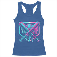 Baseball Drip Ice Cream Dripping Racerback Tank Top TS02