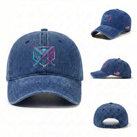 Baseball Drip Ice Cream Dripping Washed Cotton Baseball Cap