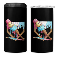 Baseball Home Ice Cream Dripping 4 in 1 Can Cooler Tumbler