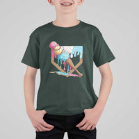 Baseball Home Ice Cream Dripping T Shirt For Kid