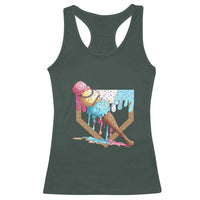 Baseball Home Ice Cream Dripping Racerback Tank Top