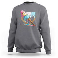 Baseball Home Ice Cream Dripping Sweatshirt