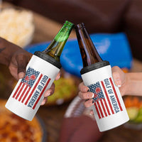 Funny Gulf Of US America Est 2025 4 in 1 Can Cooler Tumbler USA American Flag