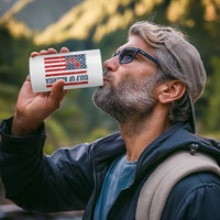 Funny Gulf Of US America Est 2025 4 in 1 Can Cooler Tumbler USA American Flag