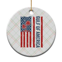 Funny Gulf Of US America Est 2025 Ceramic Ornament USA American Flag - Wonder Print Shop