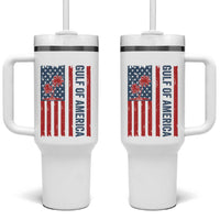 Funny Gulf Of US America Est 2025 Tumbler With Handle USA American Flag