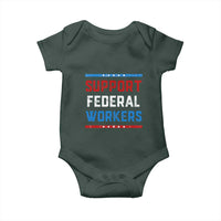 Support Federal Workers Baby Onesie Patriotic Protect Defend Employee Solidarity