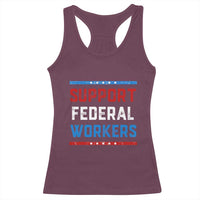 Support Federal Workers Racerback Tank Top Patriotic Protect Defend Employee Solidarity