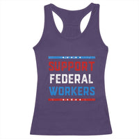 Support Federal Workers Racerback Tank Top Patriotic Protect Defend Employee Solidarity