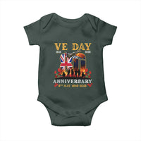 VE Day 80th Anniversary Baby Onesie 2025 Celebration Union Flag WWII Remembrance