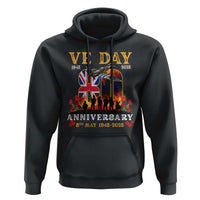 VE Day 80th Anniversary Hoodie 2025 Celebration Union Flag WWII Remembrance