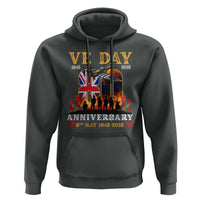 VE Day 80th Anniversary Hoodie 2025 Celebration Union Flag WWII Remembrance