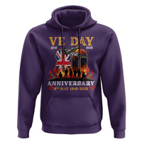 VE Day 80th Anniversary Hoodie 2025 Celebration Union Flag WWII Remembrance